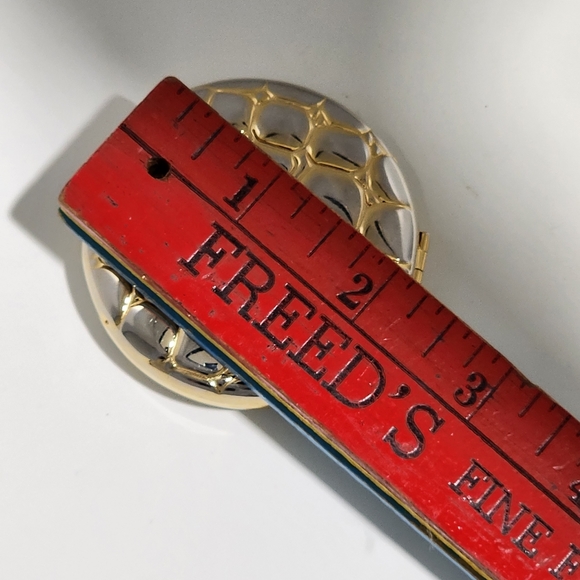 Estee Lauder Lucidity Pressed Powder Compact Gold Alligator Empty VTG Estate - Picture 9 of 11